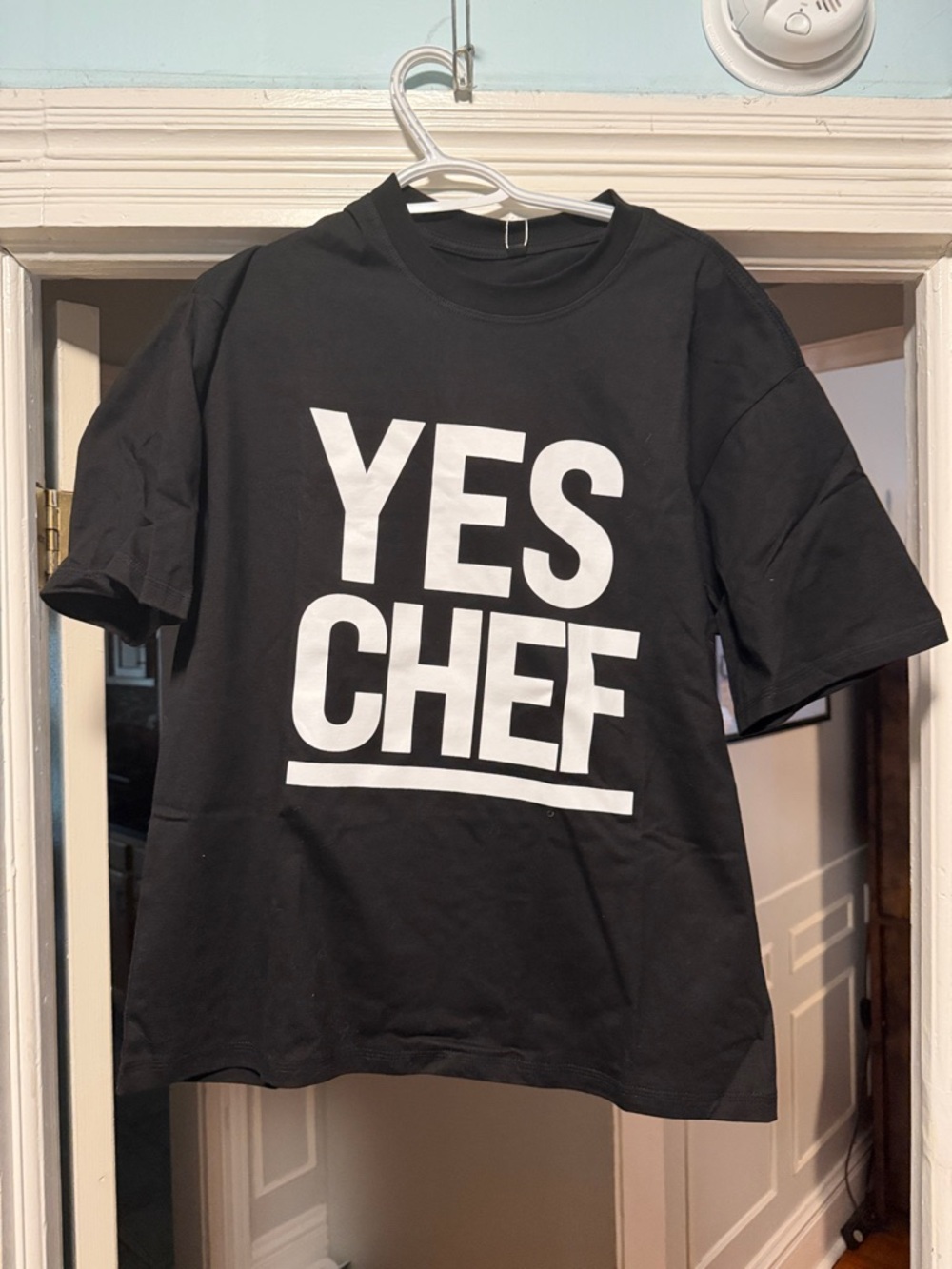 Uniform Advantage YES CHEF Black T‑Shirt with White Graphic
